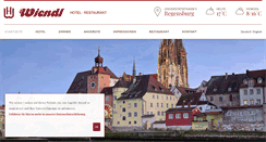 Desktop Screenshot of hotelwiendl.de