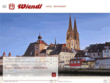 Tablet Screenshot of hotelwiendl.de